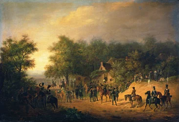Llegada del Zar Nicolás I al campamento